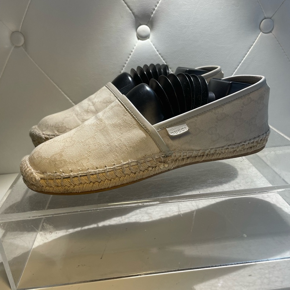 GUCCI espadrilles cream canvas sz 38 mdd in spain - Picture 3 of 16